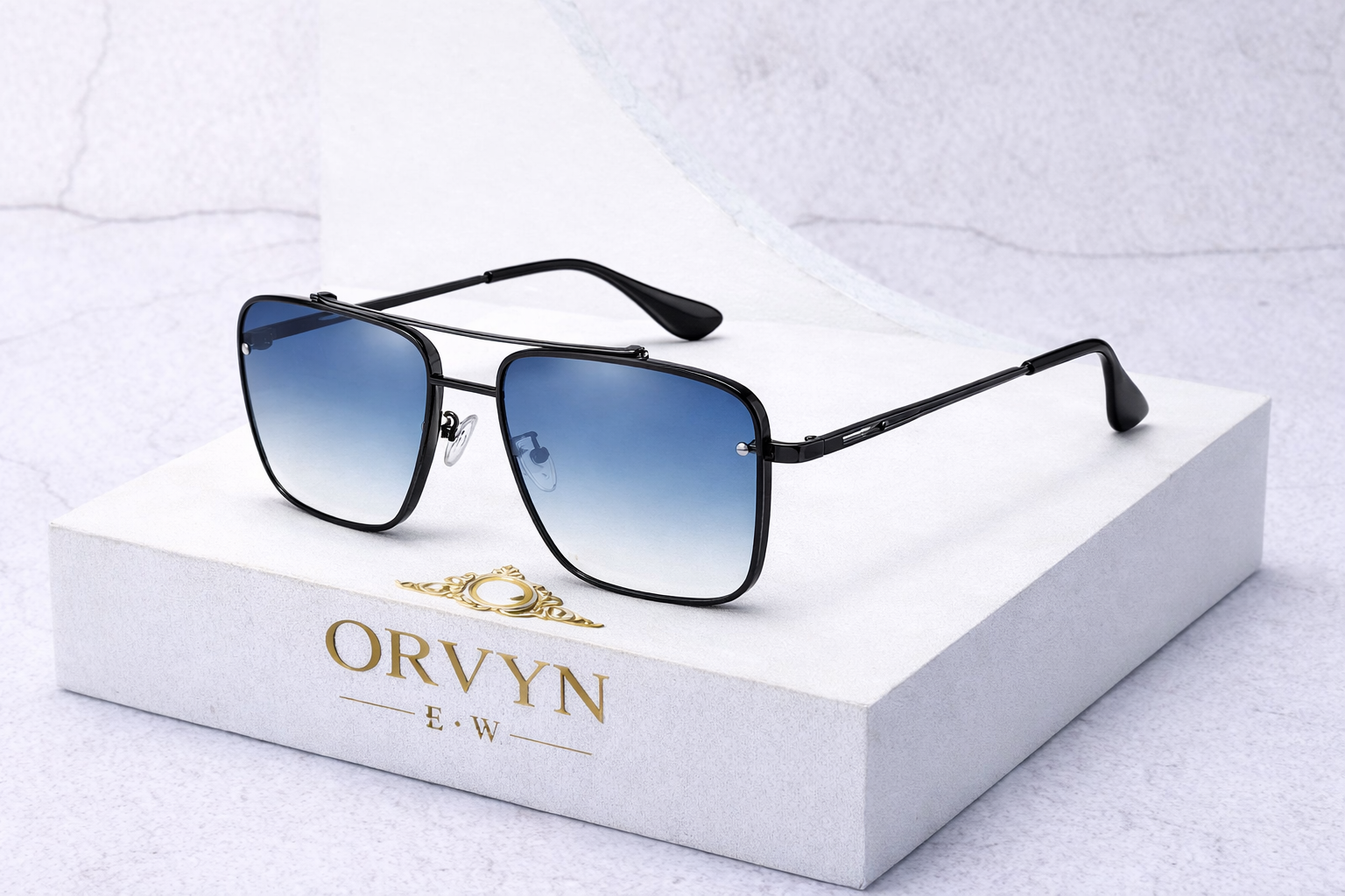 Lunettes de Soleil Homme Dégradées – Monture Métal Luxe, Grand Format