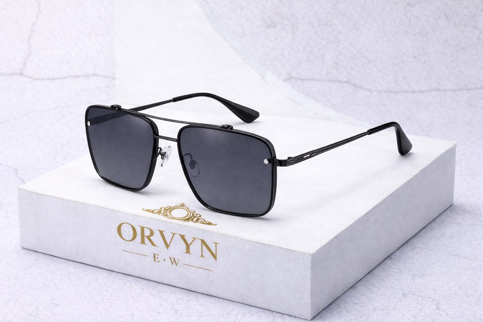 Lunettes de Soleil Homme Dégradées – Monture Métal Luxe, Grand Format