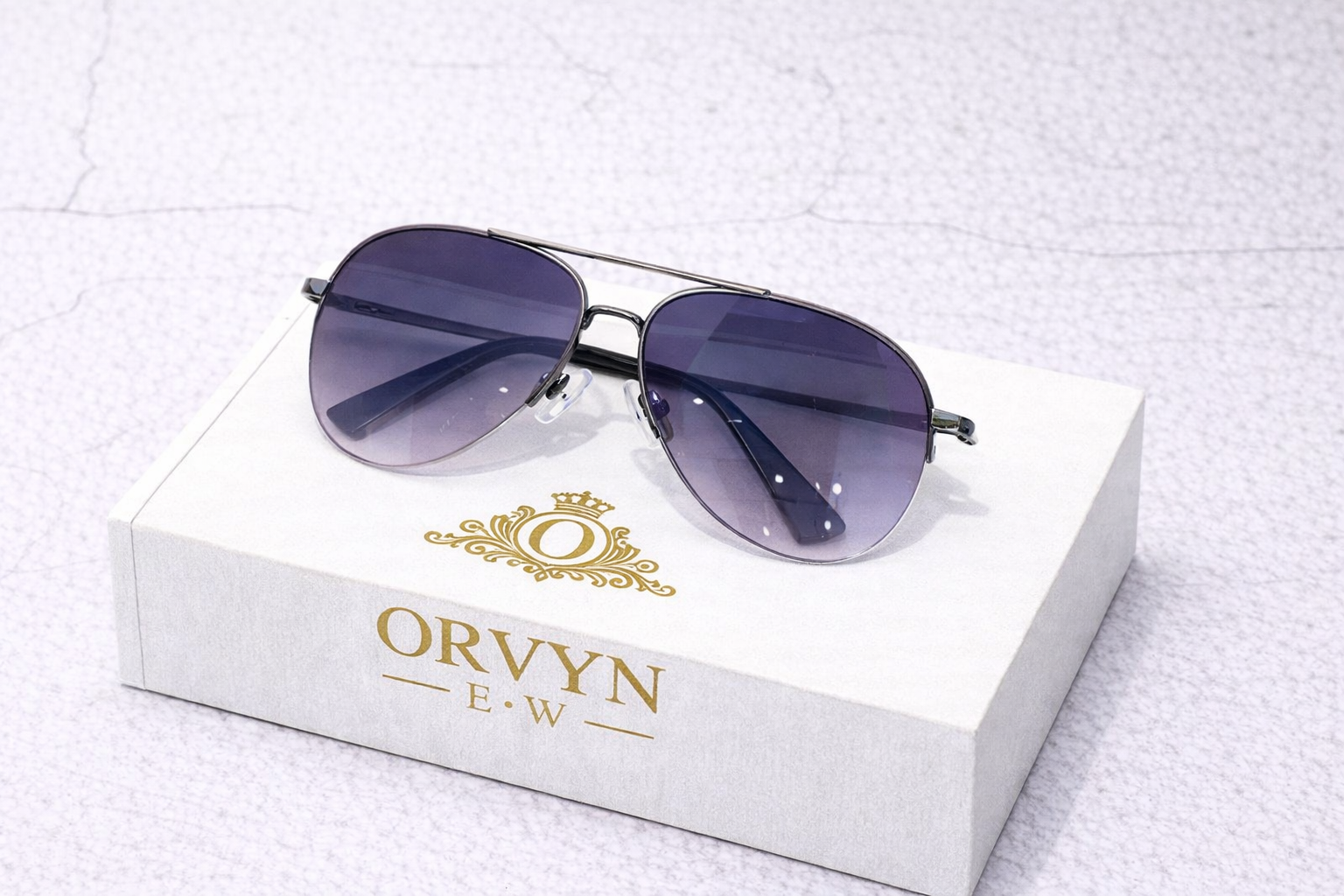 Lunettes de Soleil Aviator Design – Verres Dégradés, Style Luxe Moderne