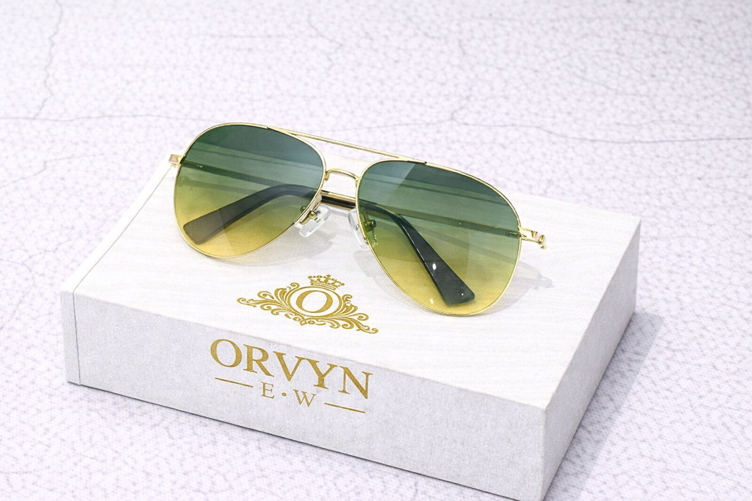 Lunettes de Soleil Aviator Design – Verres Dégradés, Style Luxe Moderne