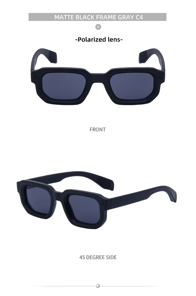 Polarized Square Sunglasses Men 2025 Luxury Brand Designer New Fashion Rectangle Sun Glasses For Women Driving Shades Eyewear