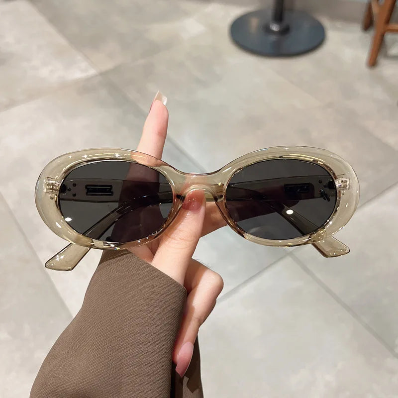 New Stylish Sun glasses for Women Hot Selling Oval Shape Sunglasses Men Women UV400 Protection Outdoor Female Sunglass