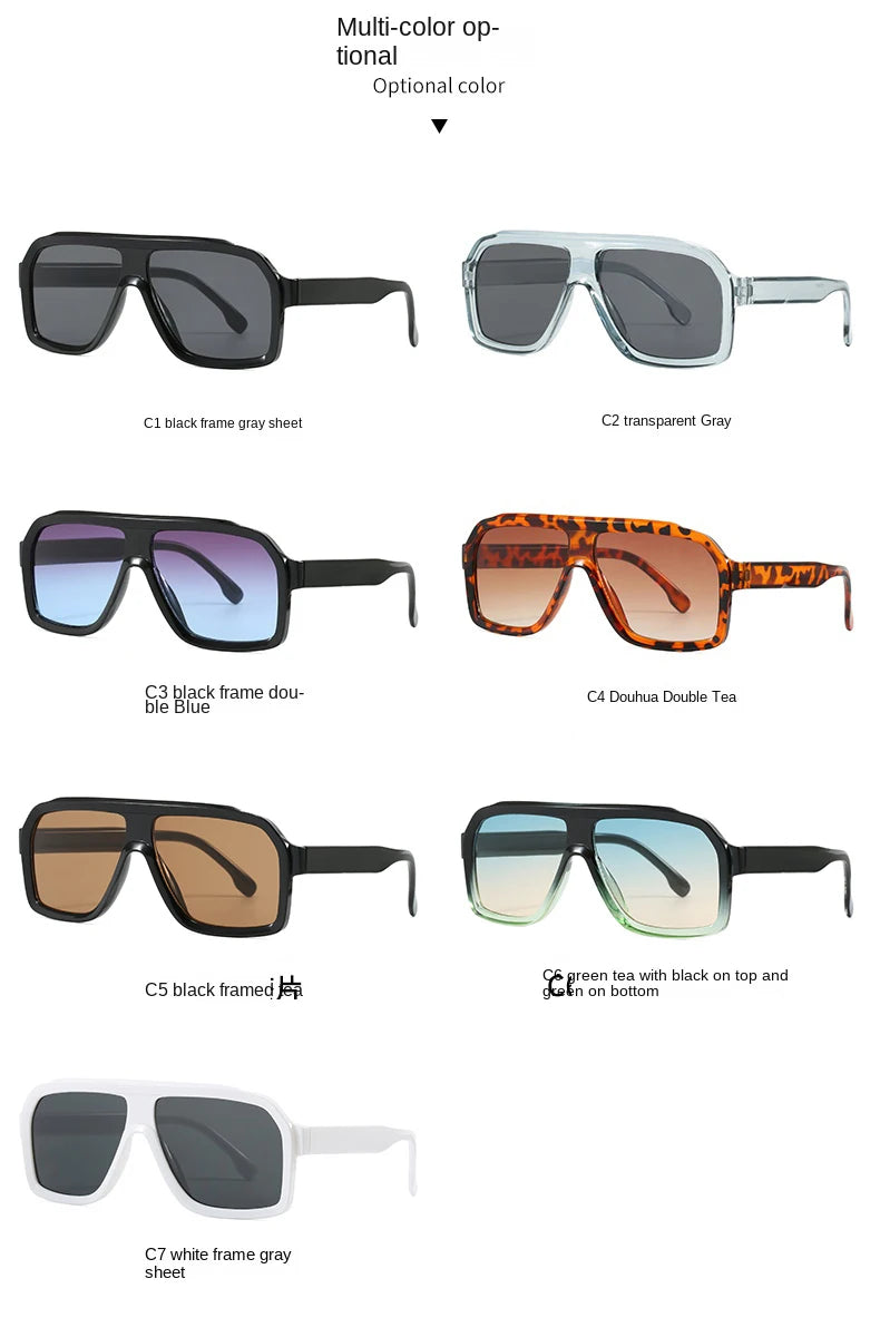 Classics Brand Square Sunglasses New Women Men Eyewear Female Fashion Outdoor Travel Sunglasses Men Driving Fishing GlassesUV400