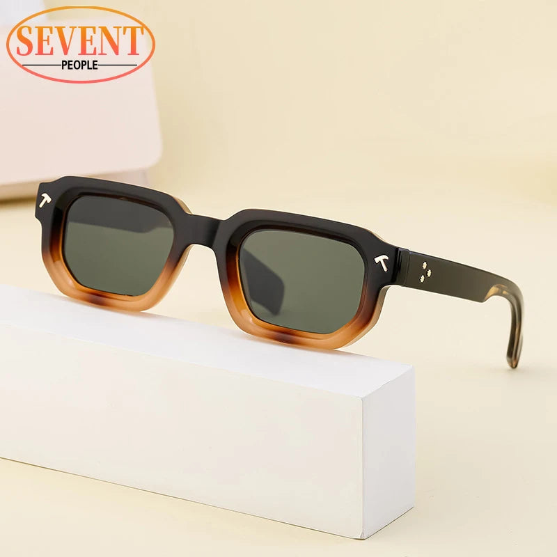 Polarized Square Sunglasses Men 2025 Luxury Brand Designer New Fashion Rectangle Sun Glasses For Women Driving Shades Eyewear