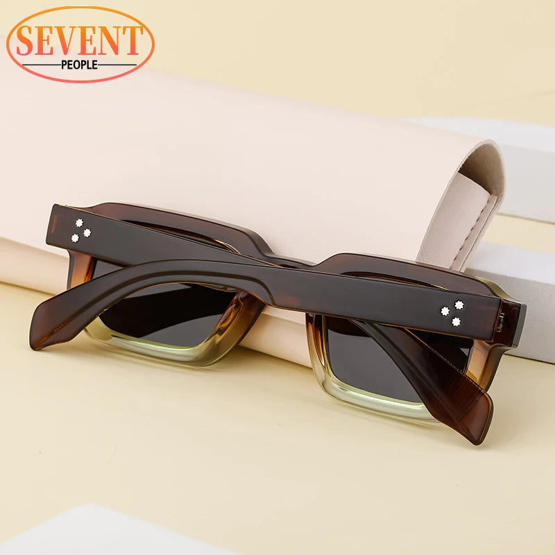 Polarized Square Sunglasses Men 2025 Luxury Brand Designer New Fashion Rectangle Sun Glasses For Women Driving Shades Eyewear