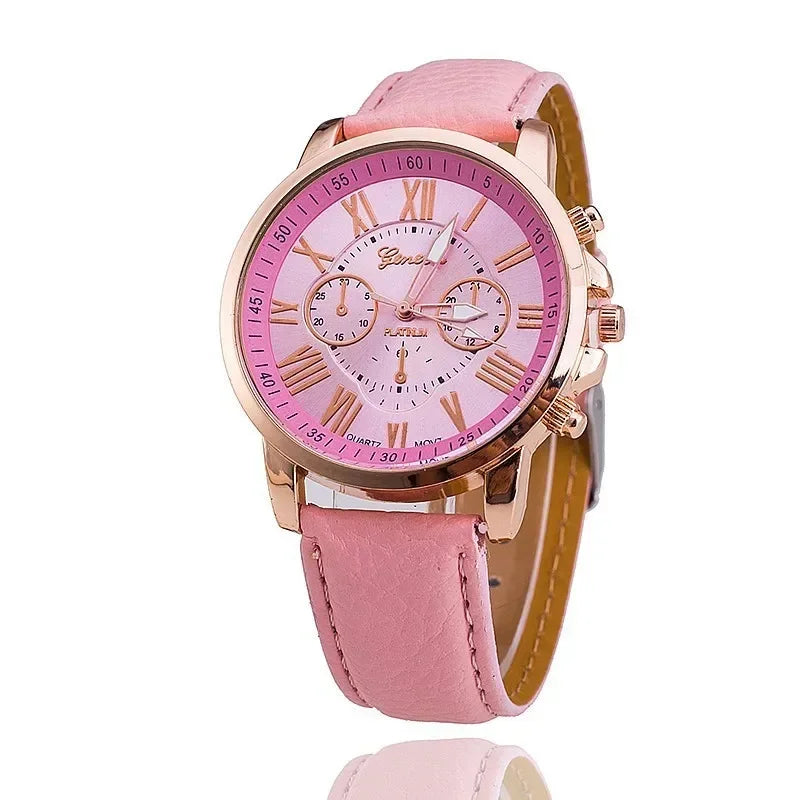 Womens Watches Brand Sport Style Fashion Ladies Watch Leather Watch Men Girls Female Quartz Wristwatches Montre Femme