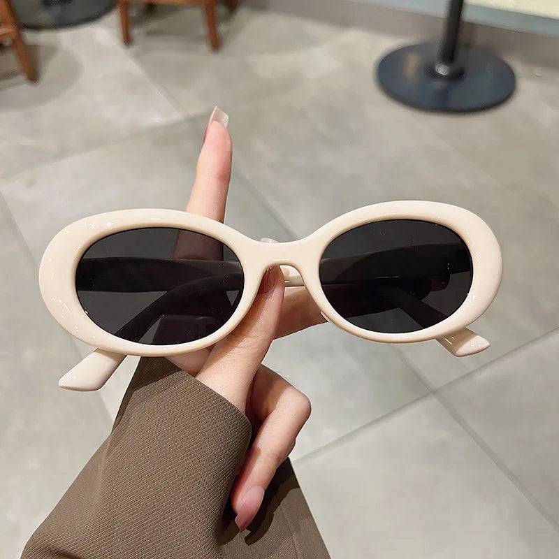 New Stylish Sun glasses for Women Hot Selling Oval Shape Sunglasses Men Women UV400 Protection Outdoor Female Sunglass
