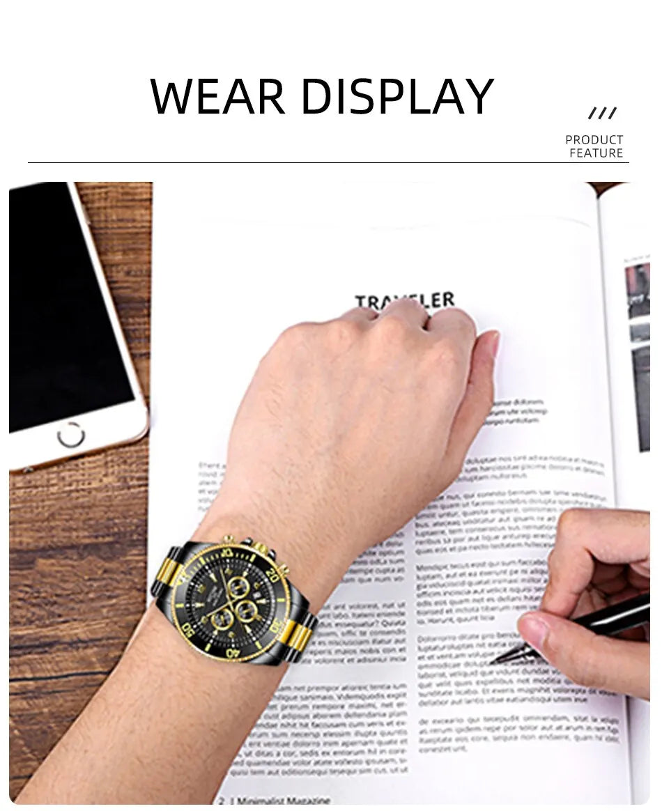 Fashion Quartz Wristwatch Man Business Watch