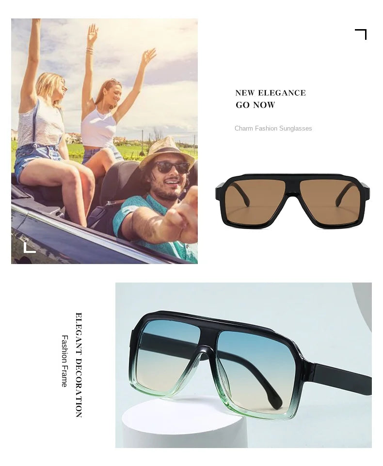 Classics Brand Square Sunglasses New Women Men Eyewear Female Fashion Outdoor Travel Sunglasses Men Driving Fishing GlassesUV400