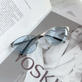 Women Y2k Sunglasses Cat Eye Designer Hot Girl Sun Glasses Steampunk Metal Frame Shades Uv400 Eyeglasses Солнцезащитные Очки