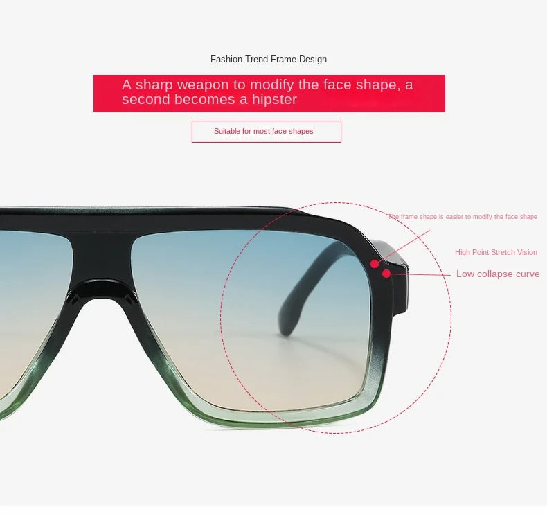 Classics Brand Square Sunglasses New Women Men Eyewear Female Fashion Outdoor Travel Sunglasses Men Driving Fishing GlassesUV400