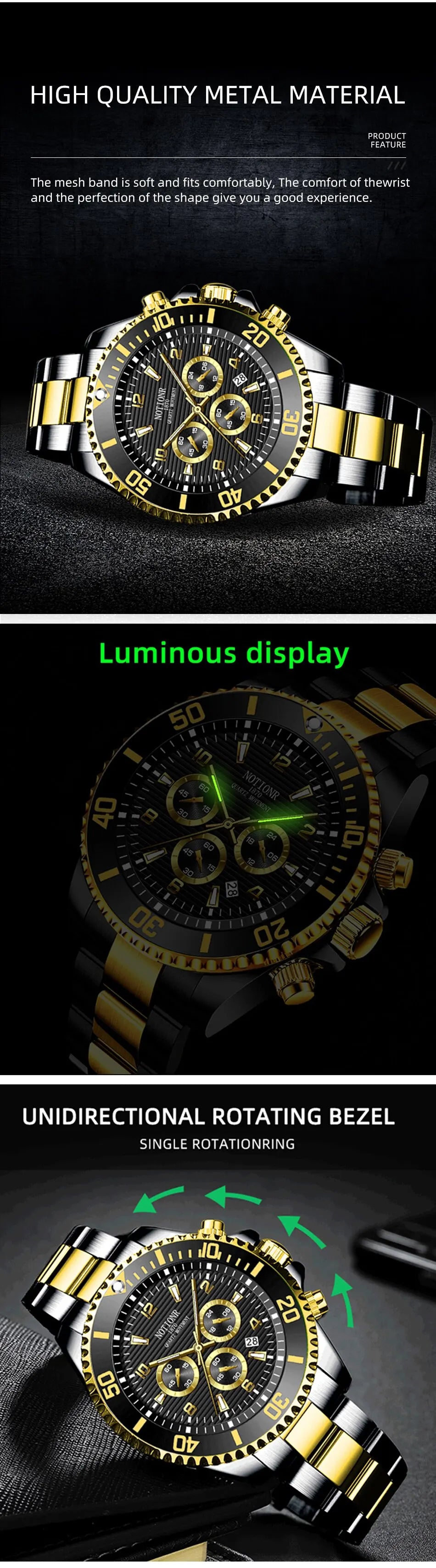 Fashion Quartz Wristwatch Man Business Watch
