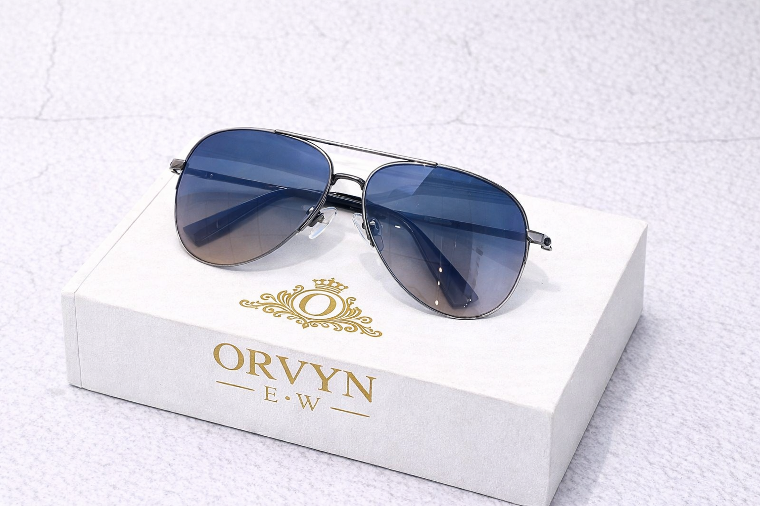 Lunettes de Soleil Aviator Design – Verres Dégradés, Style Luxe Moderne